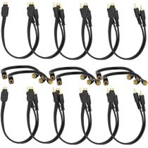 Kit 16 Cabos De Áudio Rca Y 2 Macho Para 1 Fêmea Atacado