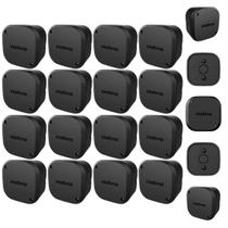 Kit 16 Caixa de Passagem Intelbras CFTV Preta Acabamento Profissional Interno