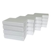 Kit 16 Caixas Brancas de Papelão Alta Qualidade Para Relogio Com Espuma 12.5cm x 7.3cm x 1.5cm