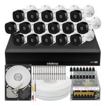 Kit 16 Camera de Segurança Intelbras Alta Resolução 1120 Vhl Hd Dvr 16 Canais 1116c