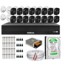 Kit 16 Cameras 1220 Full Color Dvr Mhdx 16 Ch Intelbras Color Noite C/HD 500GB Kit 16 Cameras 1220 Full Color Dvr Mhdx 16 Ch Intelbras Color Noite C/HD 500GB