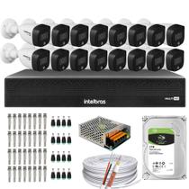 Kit 16 Cameras 1220 Full Color Intelbras Dvr Mhdx 16 Ch Color Noite C/HD 1TB Kit 16 Cameras 1220 Full Color Intelbras Dvr Mhdx 16 Ch Color Noite C/HD 1TB