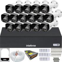 Kit 16 Câmeras 1220B Full Color Intelbras Dvr Mhdx 16ch Hd 500GB colorido 24hrs Kit 16 Câmeras 1220B Full Color Intelbras Dvr Mhdx 16ch Hd 500GB colorido 24hrs