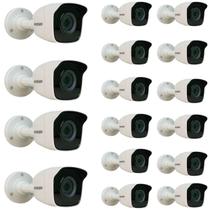 Kit 16 Cameras Bullet 20m Lente 2,8mm 720p 4 Em 1 Hikvision