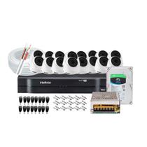 Kit 16 Câmeras de Segurança HD 720p Intelbras VHC 1120D+DVR Intelbras Multi HD+HD 1TB+Acessórios Kit 16 Câmeras de Segurança HD 720p Intelbras VHC 1120D+DVR Intelbras Multi HD+HD 1TB+Acessórios