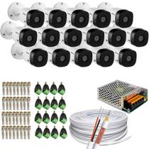 Kit 16 Câmeras de segurança Intelbras Vhl 1120b + 100m de Cabo e Conectores + 1 Fonte 20amp 12v Kit 16 Câmeras de segurança Intelbras Vhl 1120b + 100m de Cabo e Conectores + 1 Fonte 20amp 12v