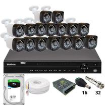 Kit 16 Câmeras Importadas Full Hd 1080p Dvr Intelbras Mhdx 1232 Hd 6tb Kit 16 Câmeras Importadas Full Hd 1080p Dvr Intelbras Mhdx 1232 Hd 6tb