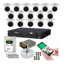 Kit 16 Câmeras Intelbras Dome 1120d Dvr 16 Canais Com Hd Kit 16 Câmeras Intelbras Dome 1120d Dvr 16 Canais Com Hd