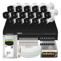 Kit 16 Câmeras Intelbras Multi Hd 1120b Dvr 16 Canais C/ Hd 2TB