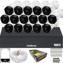 Kit 16 Câmeras Intelbras Multi Hd 1120b Dvr 16 Canais Hd 1TB