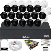 Kit 16 Câmeras Intelbras Multi Hd 1120b Dvr 16 Canais Hd 2TB Kit 16 Câmeras Intelbras Multi Hd 1120b Dvr 16 Canais Hd 2TB