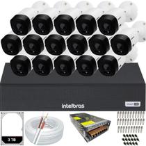 Kit 16 Câmeras Intelbras Multi Hd 1120b Dvr 16 Canais Hd 3TB Kit 16 Câmeras Intelbras Multi Hd 1120b Dvr 16 Canais Hd 3TB