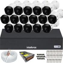 Kit 16 Câmeras Intelbras Multi Hd 1120b Dvr 16 Canais