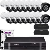 Kit 16 Câmeras Ip Intelbras Nvd 1316 Vip 1230 Full Hd