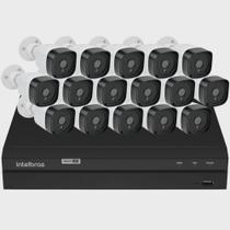 Kit 16 Câmeras Segurança Dvr Intelbras 16 Canais Full HD