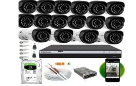 Kit 16 Câmeras Segurança Intelbras Full Hd 1080p 1220b + 3tb