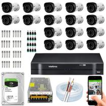 Kit 16 Câmeras Vhl 1220b Intelbras Full Hd 1080p 2m Dvr 1116 Kit 16 Câmeras Vhl 1220b Intelbras Full Hd 1080p 2m Dvr 1116
