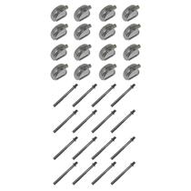 Kit 16 Canoas Caixa Cromo 19.10 + 16 Parafusos 55mm x 6mm Kit 16 Canoas Caixa Cromo 19.10 + 16 Parafusos 55mm x 6mm