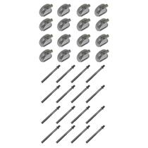 Kit 16 Canoas Caixa Cromo 19.10 + 16 Parafusos 55Mm X 6Mm Kit 16 Canoas Caixa Cromo 19.10 + 16 Parafusos 55Mm X 6Mm