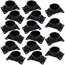 Kit 16 Chapinhas Chapa Elevada com Tubo Fixação Pés Palito Rosca 5/16 Preto G59 Kit 16 Chapinhas Chapa Elevada com Tubo Fixação Pés Palito Rosca 5/16 Preto G59