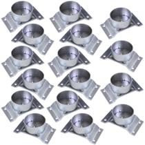 Kit 16 Chapinhas Chapa Elevada com Tubo Fixação Pés Palito Rosca 5/16 Zincada G59 Kit 16 Chapinhas Chapa Elevada com Tubo Fixação Pés Palito Rosca 5/16 Zincada G59