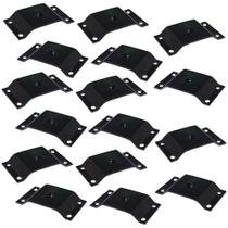 Kit 16 Chapinhas Chapa Elevada Fixação Pés Palito Rosca 5/16 Preto G59 Kit 16 Chapinhas Chapa Elevada Fixação Pés Palito Rosca 5/16 Preto G59
