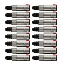 Kit 16 Conectores Plug Wireconex P10 WC197 Fêmea C/ Trava