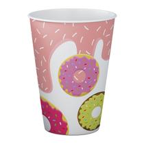Kit 16 Copos de Papel para Bolo Festa Aniversário Donut