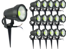 Kit 16 Espeto De Jardim Luminária Spot Luz Led De Alto Brilho 7w 110v/220v - Negócio de Gênio