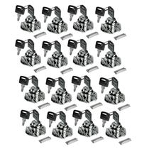 Kit 16 Fechadura Para Móveis Gavetas Tambor 31mm C/ 2 Chaves