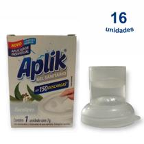 Kit 16 Gel Sanitário Adesivo Desinfetante Odorizador Vaso até 150 Descargas 7g Aplik - Envio Já