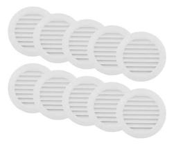 Kit 16 Grade de Ventilação Redonda 100mm Grelha com Tela