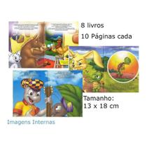 Kit 16 Livros Infantis - Fábulas + Fazendinha Do Seu Lobato Kit 16 Livros Infantis - Fábulas + Fazendinha Do Seu Lobato
