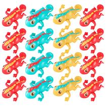 Kit 16 Mini Camaleões Nadadores Brinquedo Para Crianças À Corda Lembrancinha