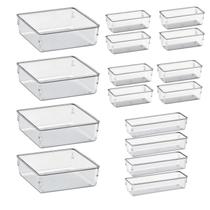 Kit 16 Organizador De Acrílico Maquiagem Divisórias Gavetas Kit 16 Organizador De Acrílico Maquiagem Divisórias Gavetas