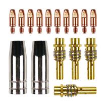 Kit 16 Pç Bico Bocal Difusor Tocha Solda Mig Mag 0.8mm 15ak Kit 16 Pç Bico Bocal Difusor Tocha Solda Mig Mag 0.8mm 15ak