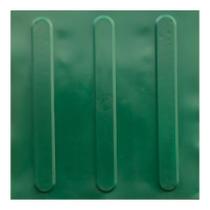 Kit 16 pçs alerta e direcional pvc 250x250x5mm
