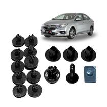 Kit 16 Pcs Grampo Presilha Parabarro Honda City 2015/2018