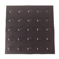 Kit 16 Pçs Piso Tátil Pvc 25X25 Alerta Preto