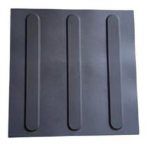 Kit 16 Pçs Piso Tátil Pvc 25X25 Direcional Cinza