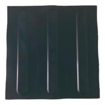 Kit 16 Pçs Piso Tátil Pvc 25X25 Direcional Preto