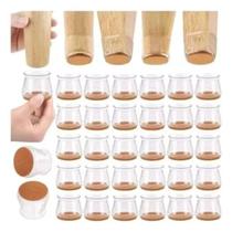 Kit 16 Peças Protetor Para O Pé Da Cadeira Mesa Silicone