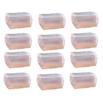 Kit 16 Pezinho Silicone Pé Retangular Com Feltro Pé D Móveis