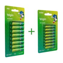Kit 16 Pilhas Aa Elgin e 16 Pilhas Aaa Elgin Alcalina 1.5v Kit 16 Pilhas Aa Elgin e 16 Pilhas Aaa Elgin Alcalina 1.5v