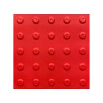 Kit 16 pisos tatil alerta vermelho texturizado pvc 25x25cm Kit 16 pisos tatil alerta vermelho texturizado pvc 25x25cm