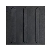 Kit 16 pisos tatil direcional preto texturizado pvc 25x25cm