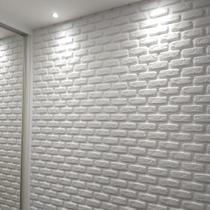 Kit 16 Placas Pvc Decoração Tijolinho Revestimento Flexivel