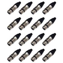 Kit 16 Plug Xlr Fêmea Metal Profissional Soundvoice Xl03Fm Kit 16 Plug Xlr Fêmea Metal Profissional Soundvoice Xl03Fm