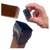 Kit 16 Ponteira Silicone Pé Cadeira Retangular Pé Moveis