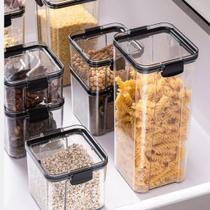 Kit 16 Potes Herméticos Porta Mantimentos Com Trava Quadrado